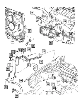 05290243AB MOPAR Suction Line Neon
