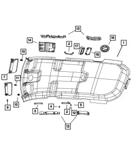 1MS53HDAAA MOPAR Hvac Bezel Journey