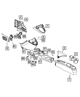 1SC84JXWAA MOPAR Floor Distribution Duct