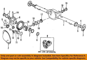 3432320 MOPAR Axle Pinion Shim
