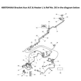 4897044AA MOPAR Bracket Heater