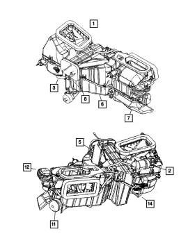 68028890AA MOPAR Blower Wheel Motor