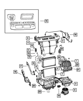 68029732AA MOPAR Heater Unit Seal Kit