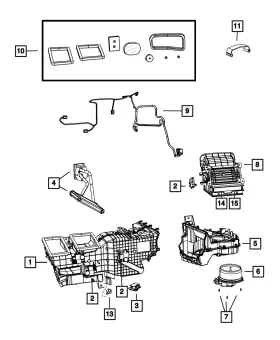 68068725AA MOPAR Heater Unit Seal Kit