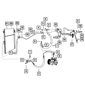 68086132AA MOPAR Line Bracket