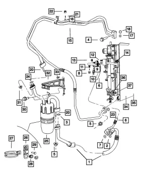 68100679AA MOPAR Line Seal