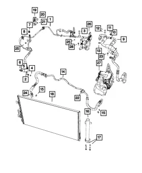 68104662AA MOPAR Receiver Drier Ring