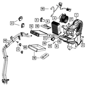 68127812AA MOPAR Heater Wiring