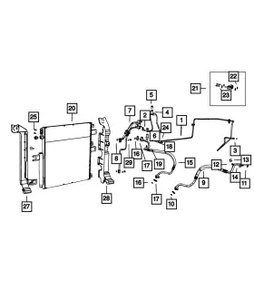 68140653AE MOPAR Suction Line
