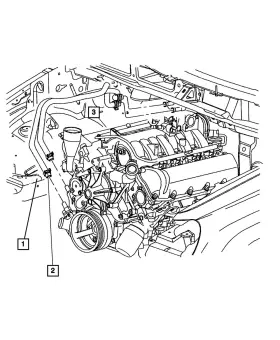 68155741AA MOPAR Heater Hose Clip