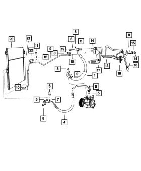 68161174AB MOPAR Suction Line