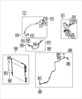 68197724AD MOPAR Suction Line