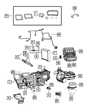 68214891AA MOPAR Heater