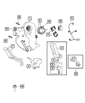 68232702AA MOPAR Heater Wiring Durango