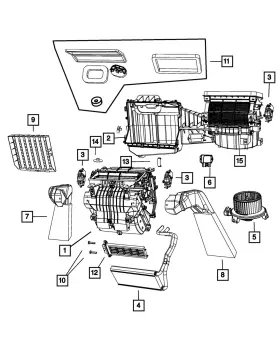 68235887AA MOPAR Filter Access Door