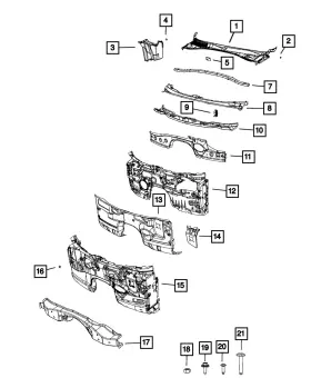 68240780AB MOPAR Air Inlet Plenum