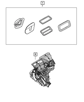 Mopar 68241597aa Genuine A/c And Heater Unit Seal Kit