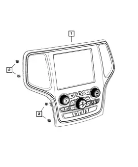 68254018AG MOPAR Feature Center Stack