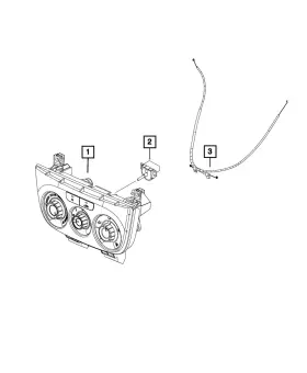 68270228AA MOPAR Heater Control Cable
