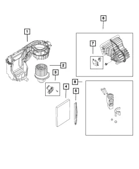 68292705AA MOPAR Heater Housing