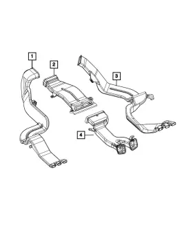 68376228AB MOPAR Floor Duct