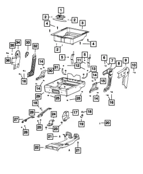 68376301AA MOPAR Center Distribution Duct