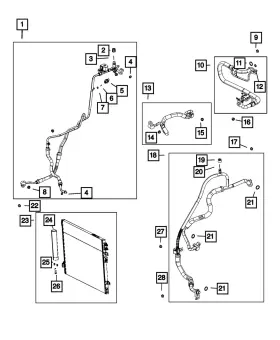 68382278AC MOPAR Suction Line