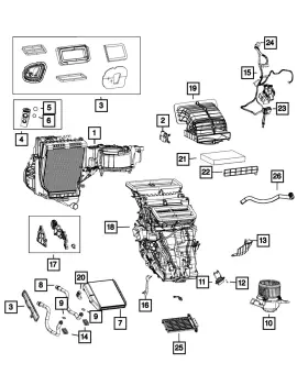 68404331AA MOPAR Heater Wiring