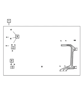 68442831AA MOPAR Cooling Module Fastener Kit