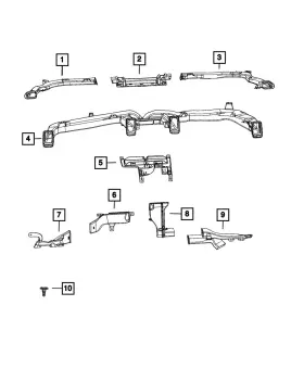 68462932AA MOPAR Defroster Duct