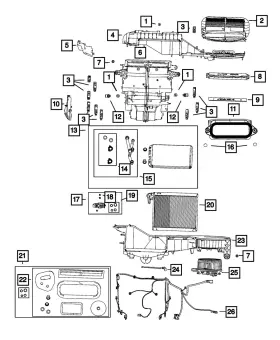 68542645AA MOPAR Heater Unit Seal Kit