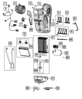 68565834AA MOPAR Heater Upper Housing