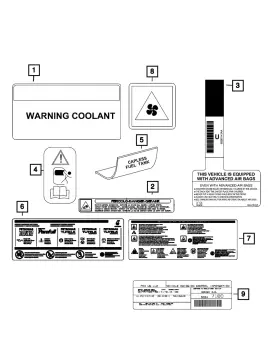 68639221AA MOPAR Air Conditioning Label Hornet