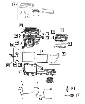 68687688AA MOPAR Heater Housing