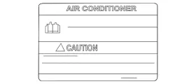 27090-E953A NISSAN Ac Label