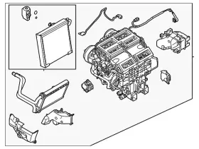 Nissan 27110-6rc1d Genuine Hvac Unit Case Assembly