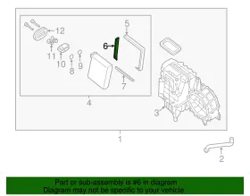 27288-3KA1A NISSAN Evaporator Core Insulator Pathfinder #2