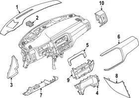 68260-9A45A NISSAN Switch Panel Pathfinder