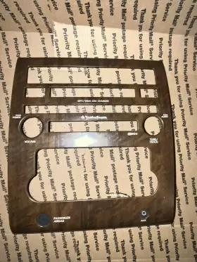 68260ZR10A NISSAN Center Dash Bezel Wood Grain Titan #2
