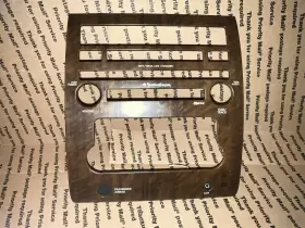 68260ZR10A NISSAN Center Dash Bezel Wood Grain Titan #3