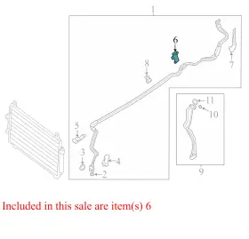 925543JA0A NISSAN Refrigerant Line Bracket Pathfinder