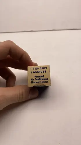 15-2109 NOS Patented Air Conditioning Thermal Limiter