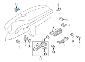 99765325100 PORSCHE Air Temperature Sensor Boxster #3