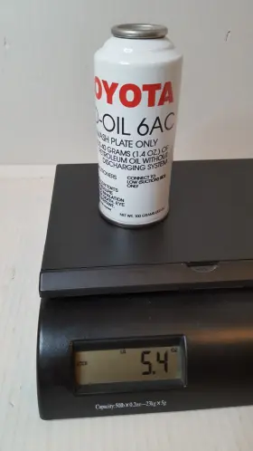 00263-09106 TOYOTA Refrigerant Oil Charge Weighed R12