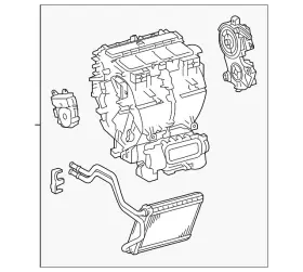 87050-0E080 TOYOTA Hvac Heater Core Highlander