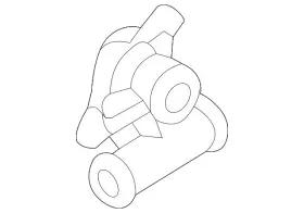 06J-121-085-A VOLKSWAGEN Hvac Heater Hose Connector Jetta