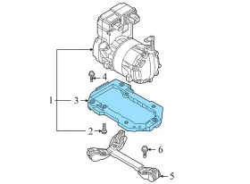 1EA816579B VOLKSWAGEN Ac Compressor Mount Bracket Vw #3