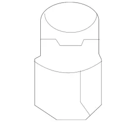 4N0-816-563 VOLKSWAGEN Rear Ac Line Cap
