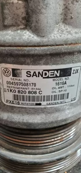 682-50365 VOLKSWAGEN Ac Compressor Hatchback Sanden Golf #3