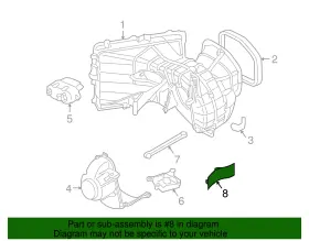 7L6-820-239 VOLKSWAGEN Hvac Circulation Door Touareg #2